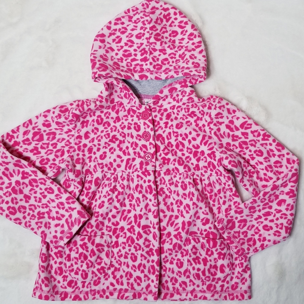 Carter's Jacket With Hood Pink Cheetah Pri…